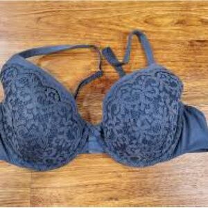 Victoria's Secret Blue Lace Bra with Underwire Support